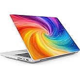 Lepeoac Case for MacBook Pro 14 Inch (2025-2021 Release), Models M5 A3434 A3112 M4 A3112 A3401 A3185 M3 A2918 A2992 M2 A2779 M1 A2442, Plastic Hard Shell Case with Keyboard Cover, Swirling Rainbow
