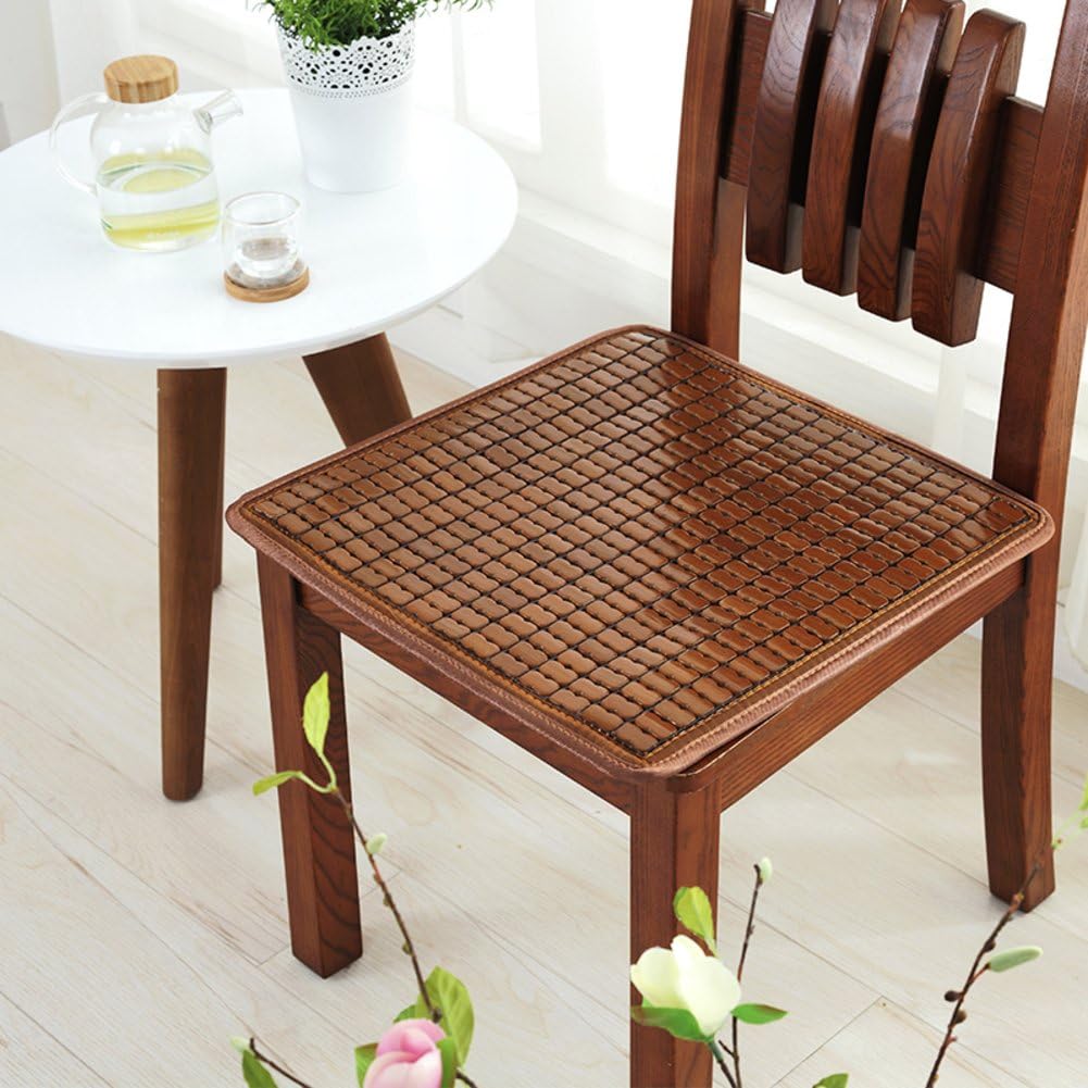 QTQZ Summer bamboo seat cushion office table mat chair mat car mat