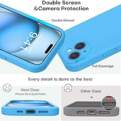 Vooii Compatible with iPhone 15 Plus Case, Upgrade