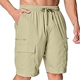 Aptint Men's Hiking Cargo Shorts Lightweight Outdoor Work Shorts for Men Travel Golf Camping Casual