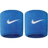 NIKE Premier Swoosh Singlewide Wristbands -Soft, Moisture-Wicking (1 Pair, 2.5" Wide)