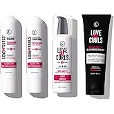 Love Ur Curls - Shampoo, Conditioner, Curly All In One Styler to repair, define and hydrate hair and Irish Sea Moss Gel for touchable hold