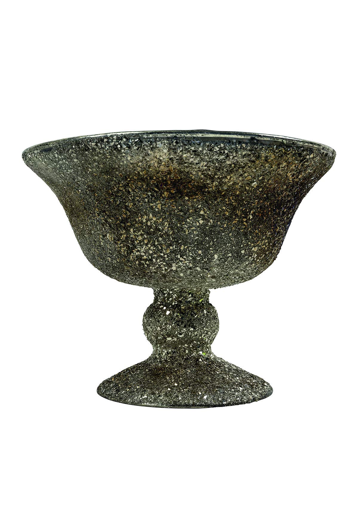 Villa d'Este Home Tivoli Doric centerpiece h. 15 cm in Aluminium, Gold, Dimensions: l. 11 x p. 8,5 x