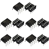 5pcs ATTINY85-20PU DIP-8 IC MCU 8BIT 8KB Microcontroller with 5pcs Dip 8 IC Socket for ATTINY85