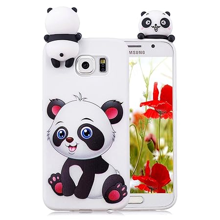 Hancda [Nicht für S6] Hülle für Samsung Galaxy S6 Edge, Schutzhülle 3D Silikon Hülle Handytasche Case Cover Handyhülle Siliko