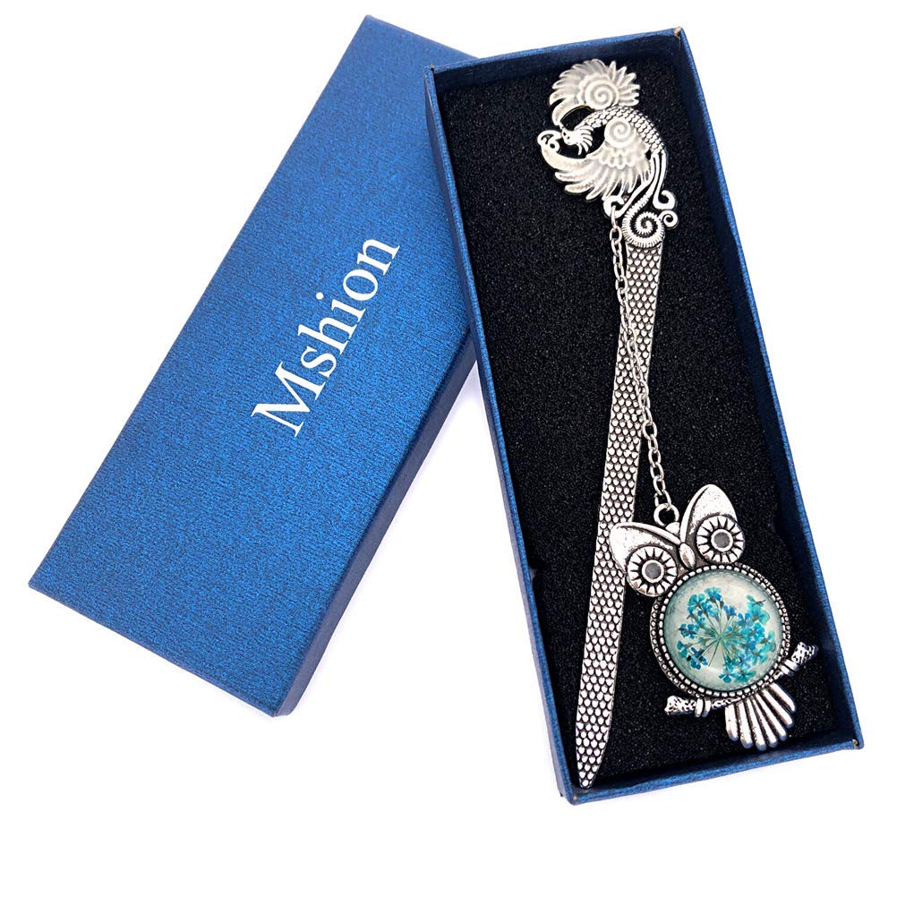 Retro Glow in The Dark Reading Bookmark Long Chain Luminous Book Mark Christmas Gifts