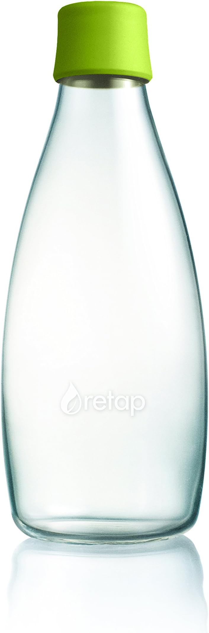 Retap 0.8 Glass Water Bottle, Forest Green, Large