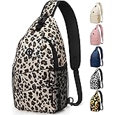 Pritent Crossbody Bags for Women Men Trendy Sling Bag Backpack Casual Chest Bag with Convertible Shoulder Strap