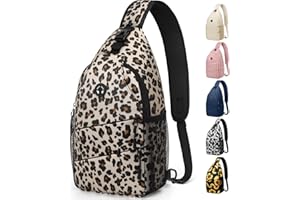 Pritent Crossbody Bags for Women Men Trendy Sling Bag Bakpack Casual Chest Bag with Convertible Shoulder Strap