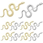 10 PCS Snake Brooch Cute Alloy Animal Snake Lapel Pin for Backpack Shirt Bag Hat Shawl Pin,Halloween Birthday Christmas Jewelry Gift