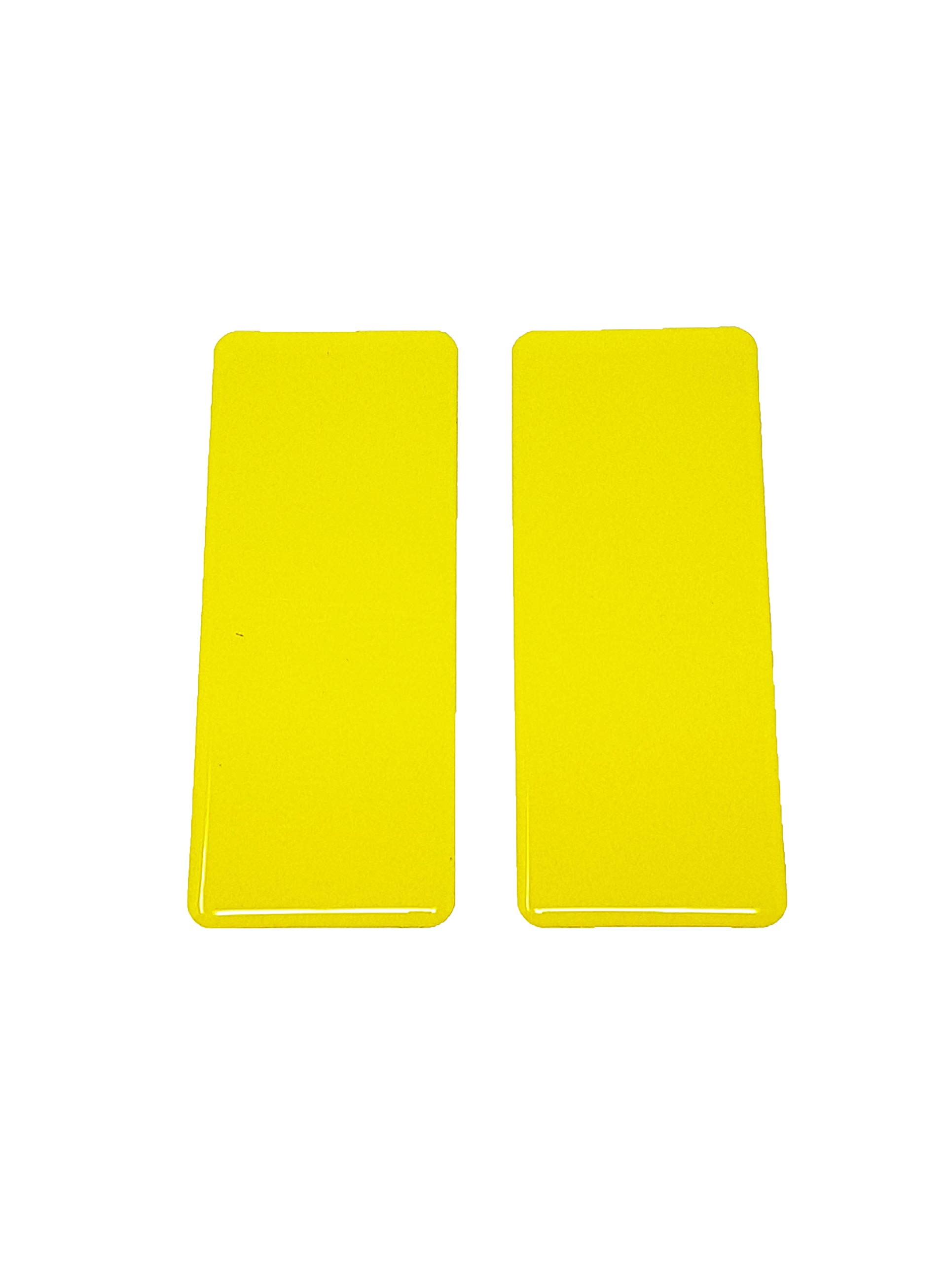 3D Refractive Stickers for Motorbikes, Fluo Yellow, 5 x 10 cm