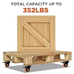 Caster Wheels, Heavy Duty 2 Inch Casters Set of
