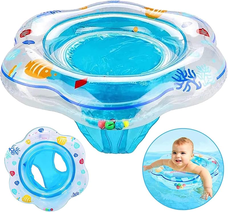 CYCFMYYLY Baby Swimming Ring with Safety Seat 6-36 Months 53cm