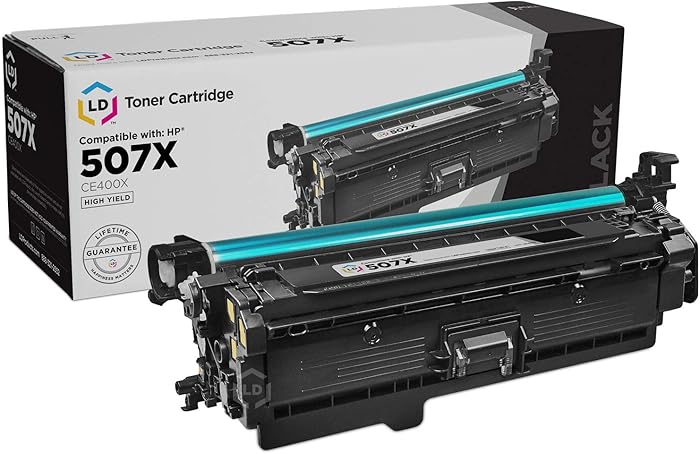 LD Remanufactured Toner Cartridge Replacement for HP 507X CE400X High Yield (Black)