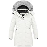 ZSHOW Girls' Winter Coat Insulated Long Quilted Puffer Jacket Warm Hooded Parka Snow Coats