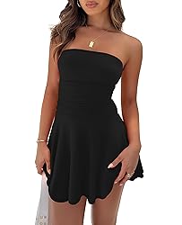 OFEEFAN Womens Summer Dresses 2025 Strapless Tube