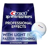 Crest 3D Whitestrips Professional Effects + LED Light &ndash; Teeth Whitening Kit, 1 Light + 20 Treatments, Each with 1 Upper/1Lower, 40 Strips &ndash; Crest 3DWhite Teeth Whitening Strips