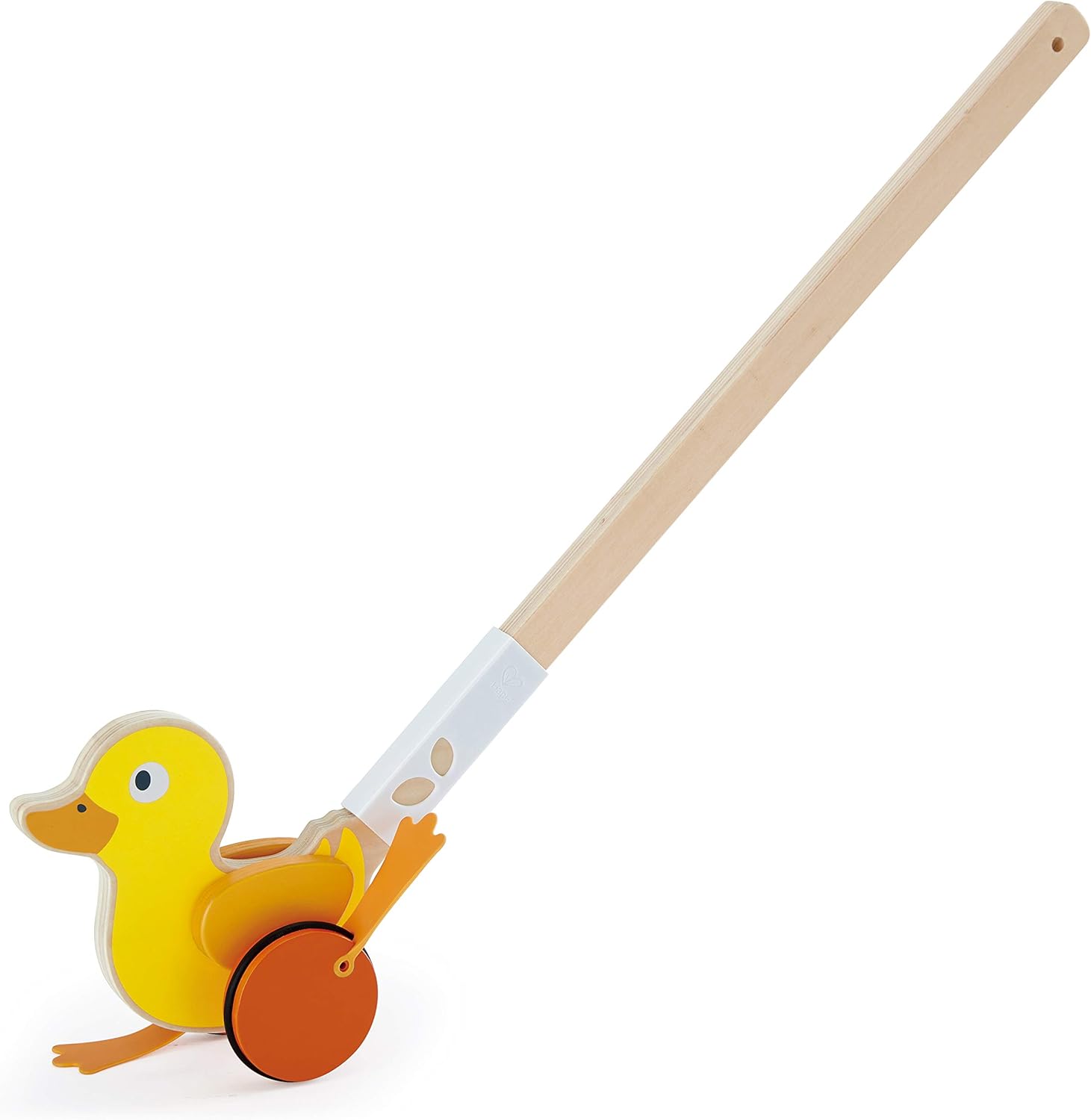 Hape Ducky Push Pal| Wooden Push-Along Ducky, Baby Walker Push Toy