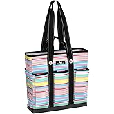 SCOUT Rocket Pocket Tote - Multi-Pocket Travel, Nurse, Teacher, Mom Tote, 7 Pockets Total, Two Sets of Straps, Folds Flat