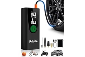 Upgrade Tire Inflator Portable Air Compressor-180PSI Air Pump for Car Tires-Electric 3X Faster Tire Inflation-Cordless Tire P