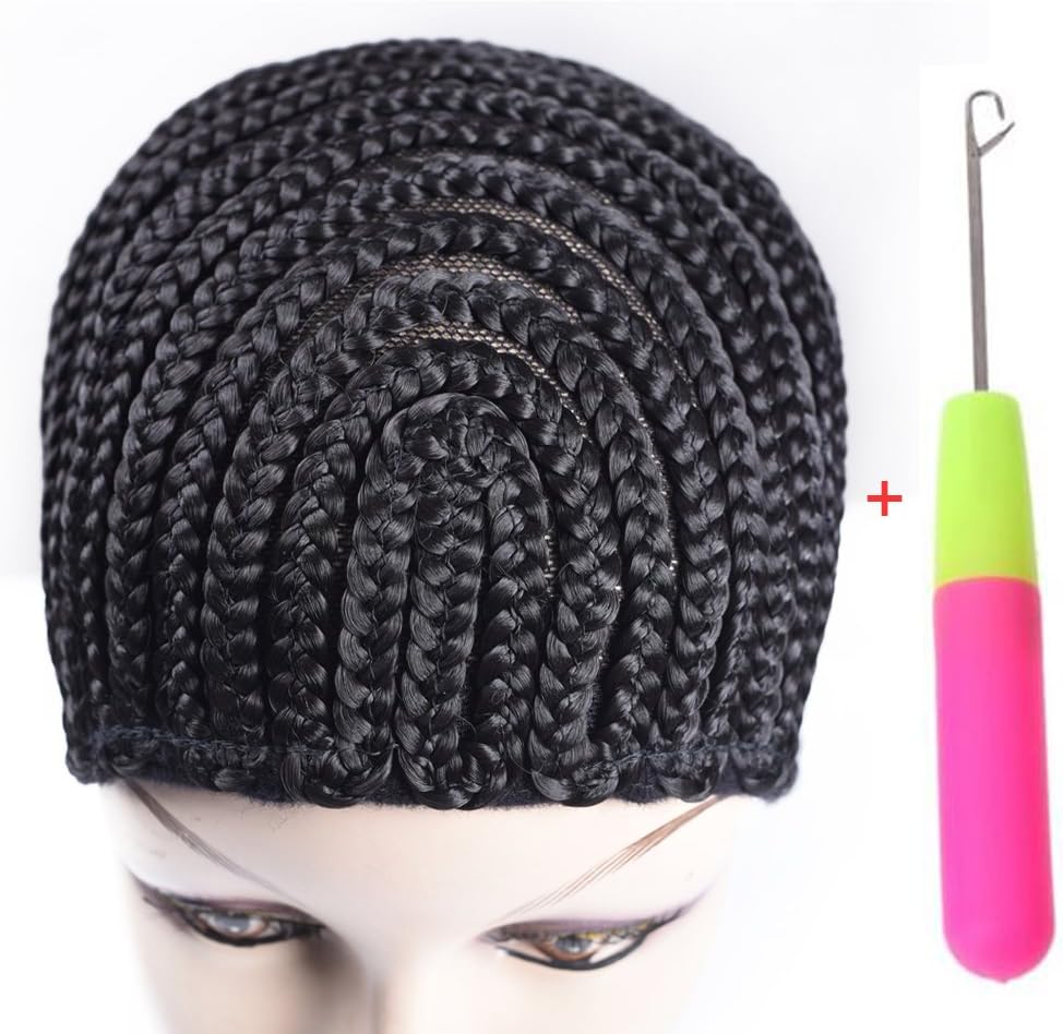 Refined Braided Wig Caps Crotchet Cornrows Cap For Easier Sew In Caps for Making Wig Glueless Hair Net Liner Crochet Wig Caps