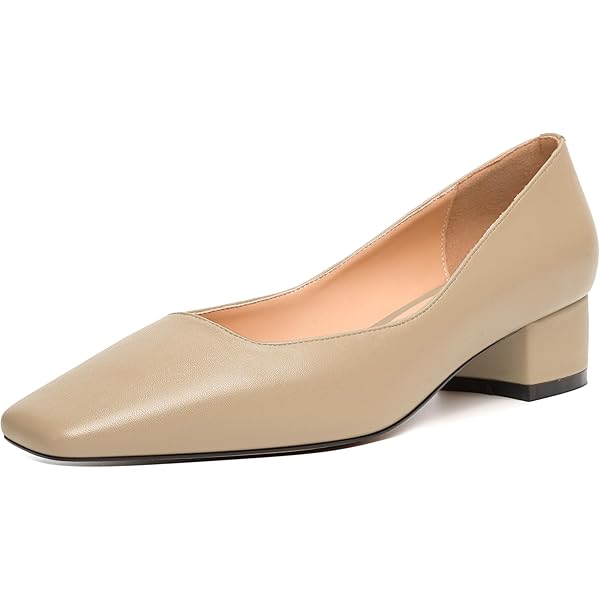 Amazon.com | FOGEENA Women's Party Slip On Square Toe Solid Casual