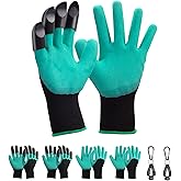 GYYVES Gardening Gloves With Claws 4 Pairs Garden Yard Gardener Outdoor Work Gloves Gift For Men And Women