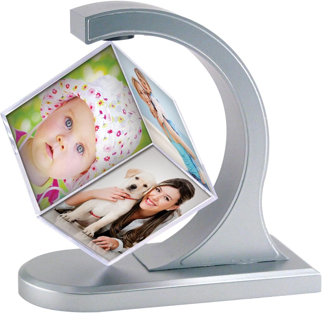 Neil Enterprises Inc. Floating Photo Cube (1, Silver)