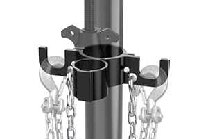 WOLFWILL Trailer Chain Holder, Aluminum 7 Pin Trailer Plug Holder, Heavy Duty 7 Way Rv Chain Plug Holder Cover, Trailer Chain Tow Hook Organizer for 2-inch and 2¼-inch Tongue Jack