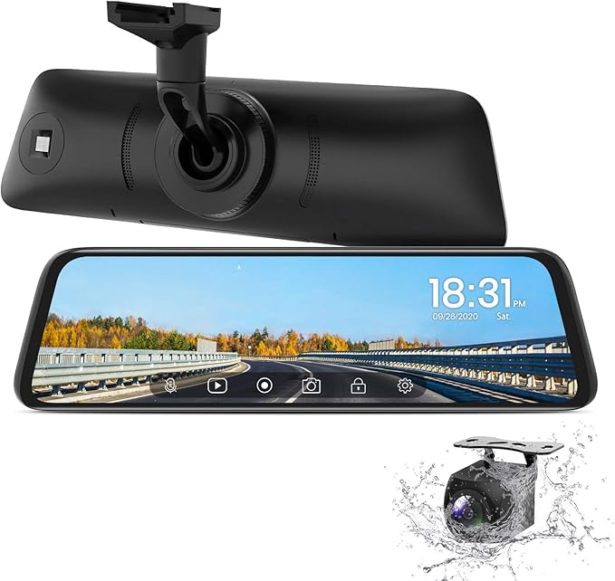 Backup Camera for Truck, AUTOVOX T9 1080P 9.35 Inch Stream Media Full