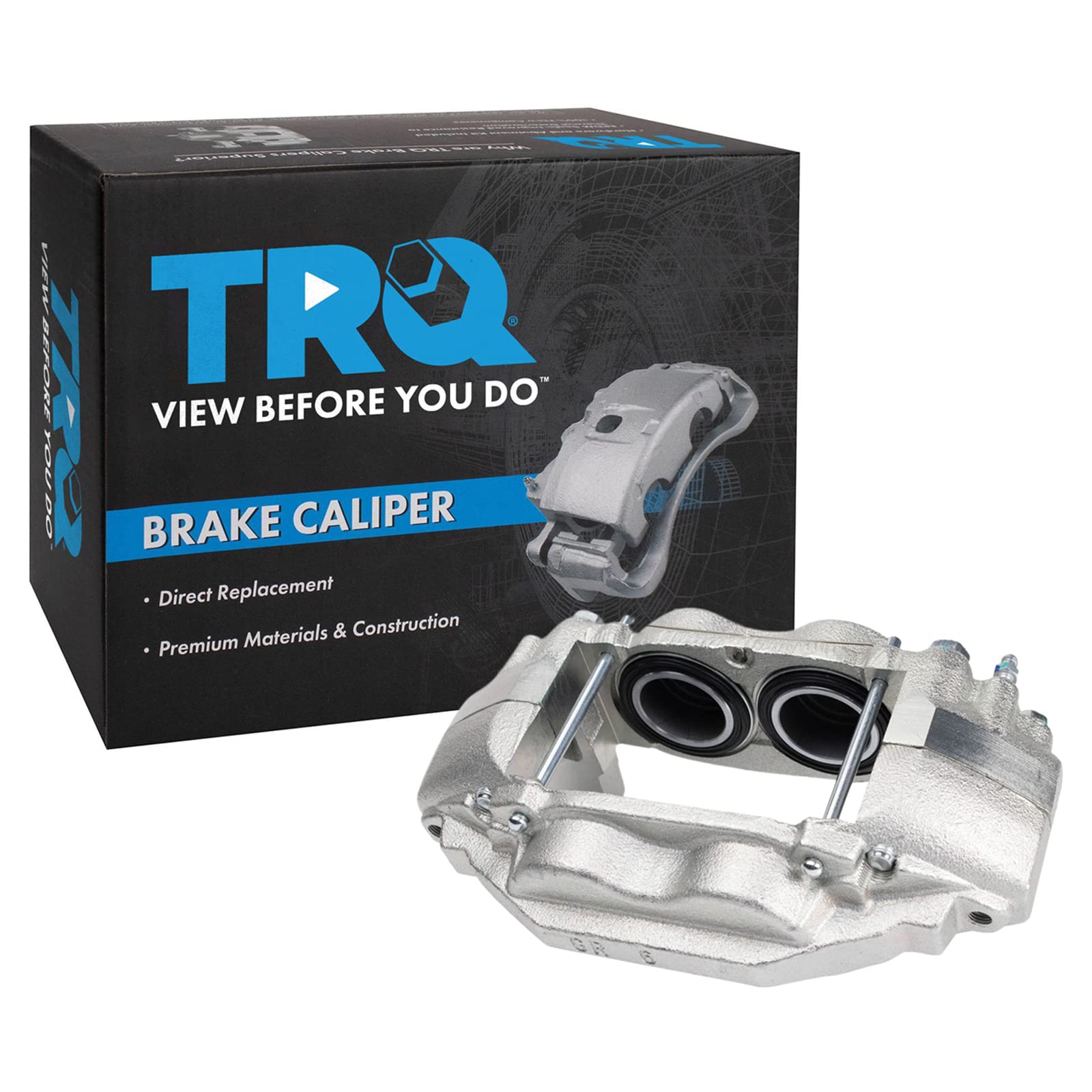 TRQ Front Right Brake Caliper w/Bracket Passenger Side Compatible with 2016-2022 Toyota Sequoia 2016-2021 Tundra