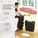 Fellowes P-25S Document Shredder 5 Sheet Strip Cut 7mm 11 Litre Bin Black view 6