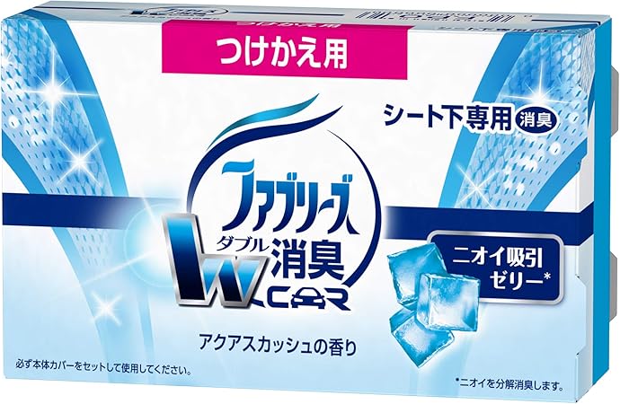 Amazon ファブリーズ 消臭芳香剤 車用 置き型 アクアスカッシュの香り つけかえ用 130g ファブリーズ ドラッグストア