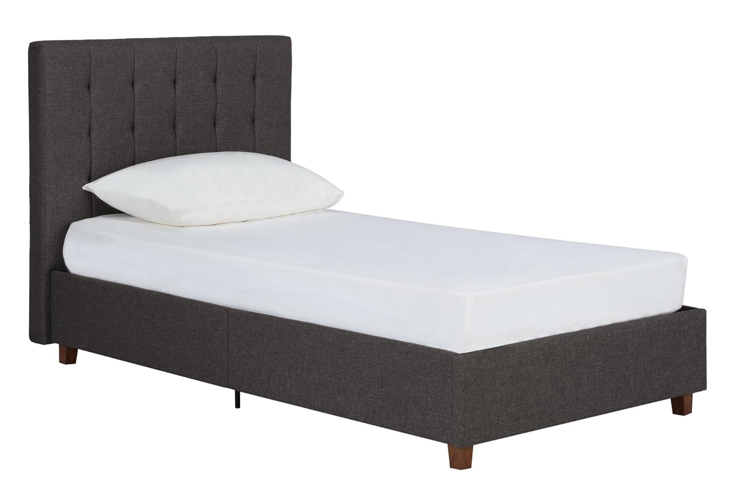 Best Tufted Headboard Linen Charcoal