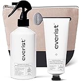 Everist The Silky Skin Ritual Set, 3.4 fl. oz Exfoliating Body Wash Concentrate & 6.09 fl. oz Body Oil Spritz in Jute Travel Bag, Cleansing & Hydrating For All Skin Types