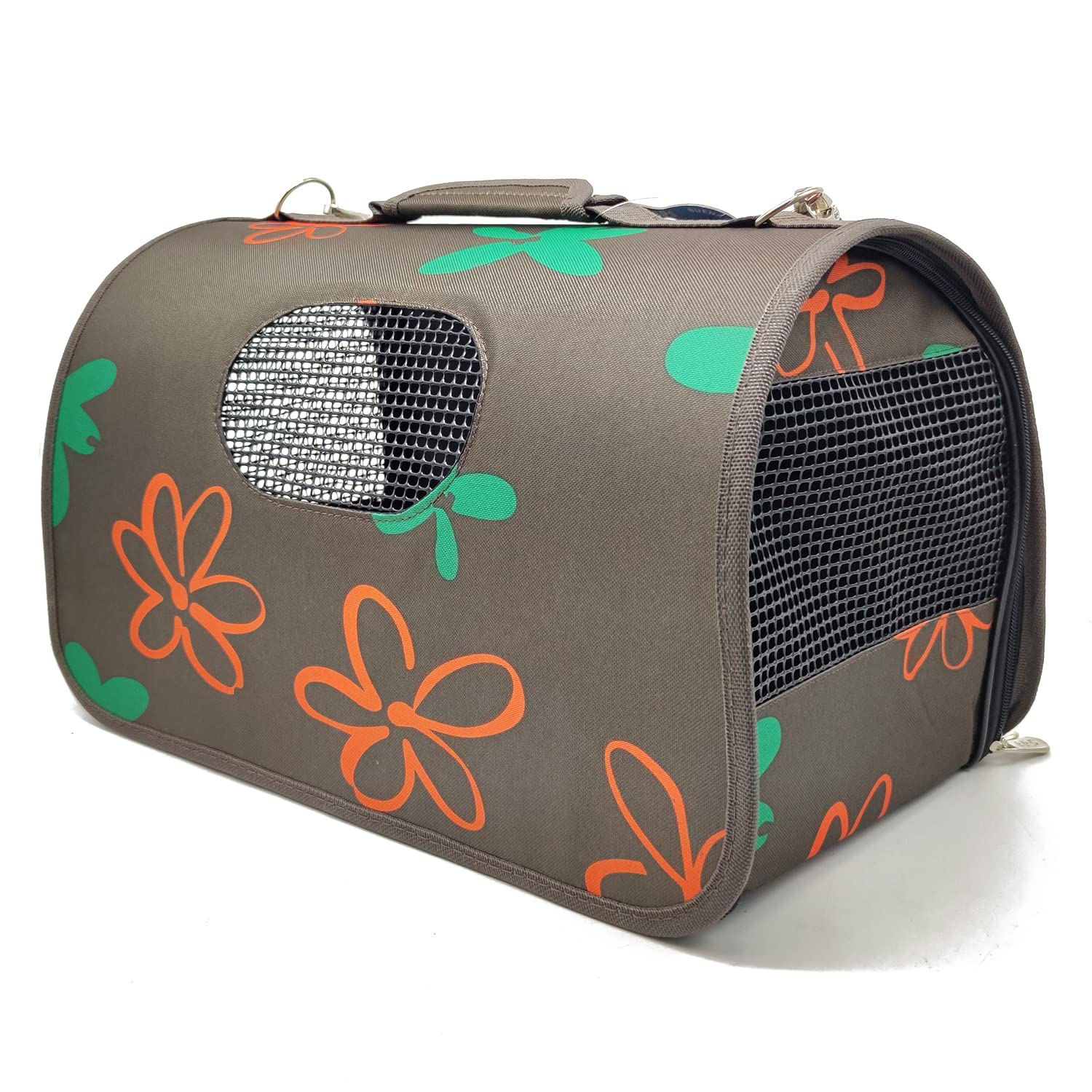 BPS BUENA PET SHOP Pet Carrier, Size M, Fabric, Black, 1-3 kg