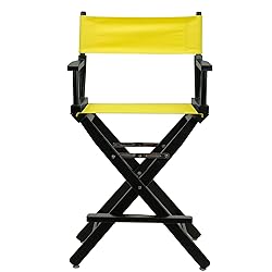 Casual Home Director's Chair ,Black Frame/Yellow