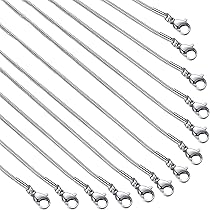 Collier Chaine Serpent Acier Inoxydable 50cm - 2.5mm