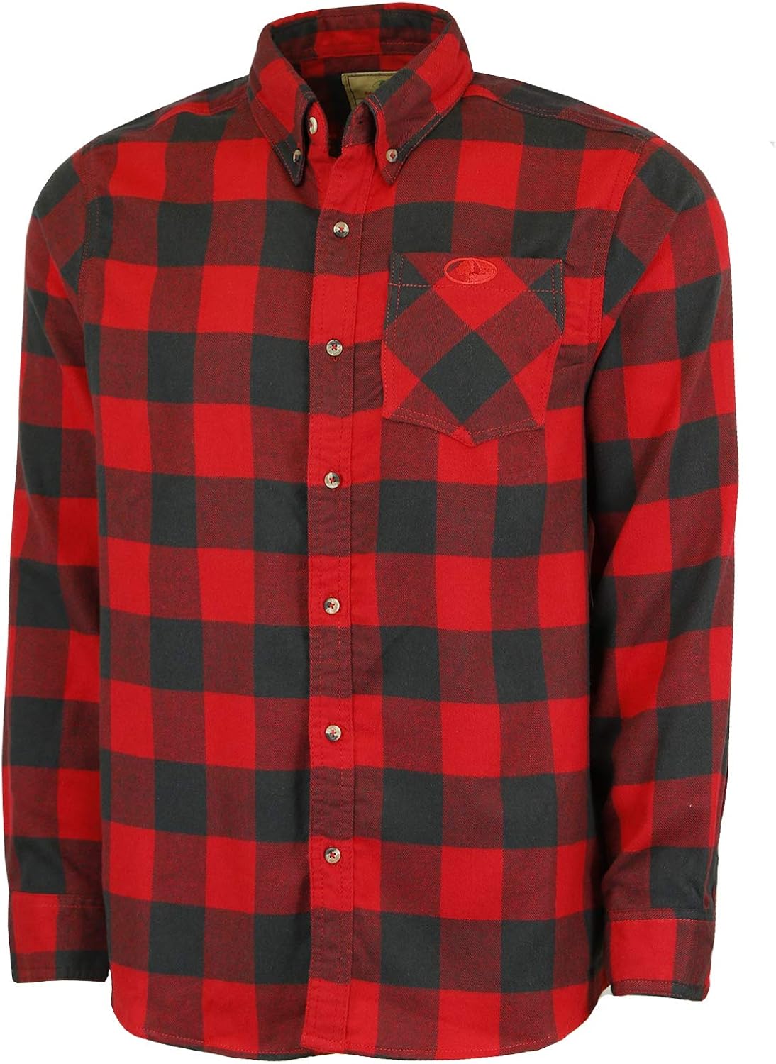 Mossy Oak Flannel Shirt for Men, Buffalo Plaid Long Sleeve Mens Flannel Shirts WaooMart