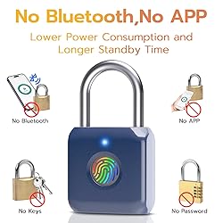Pothunder Fingerprint Padlock, Smart