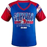 Geneisteck Womens Football Fans V Neck City Raglan T-Shirts