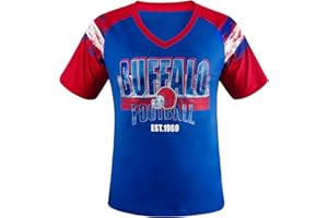 Geneisteck Womens Football Fans V Neck City Raglan T-Shirts