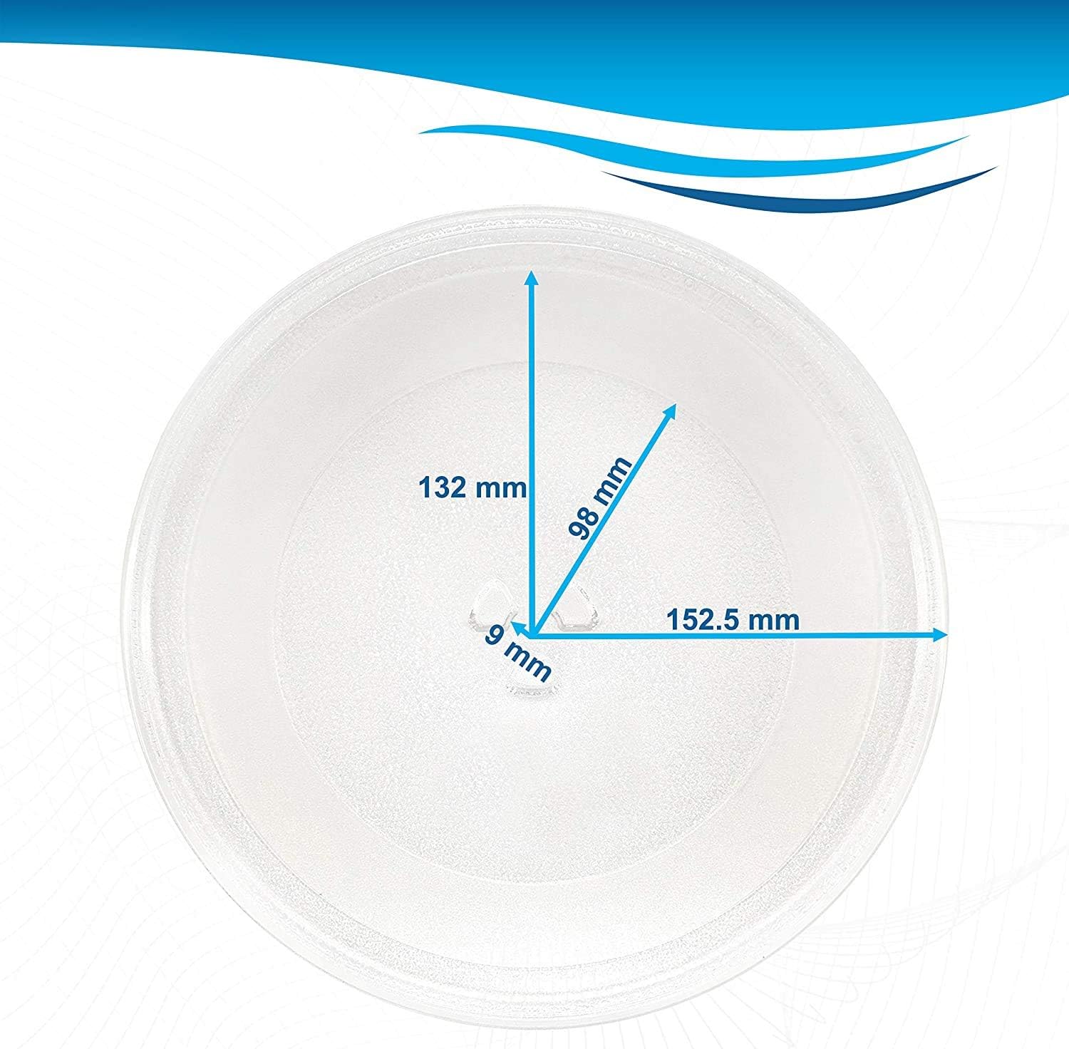 HQRP 12-inch Glass Turntable Tray fits Whirlpool W10337247 W11367904 AMV1150VAD3 AMV2174VAD6 GMH6185XVB3 IMH15XVQ4 MMV1164WW4 WMH1163XVB5 WMH2175XVB5 WMH31017AB0 Microwave Oven Cooking Plate 305mm: Home Improvement