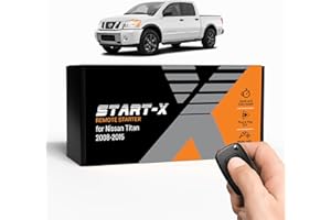 Start-X Remote Starter Kit for Nissan Titan (2008, 2009, 2010, 2011, 2012, 2013, 2014, 2015) Vehicles with Immobilizer | Key Ignition | Plug N Play | Lock 3X to Remote Start | Zero Wire Splicing