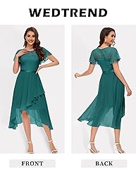 Wedtrend Women's Formal Dress Ruffle Cocktail Party