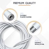 Dikots Curtain Wire Set 10M Kit with 25 Eyes & Hooks Multipurpose Wire view 3