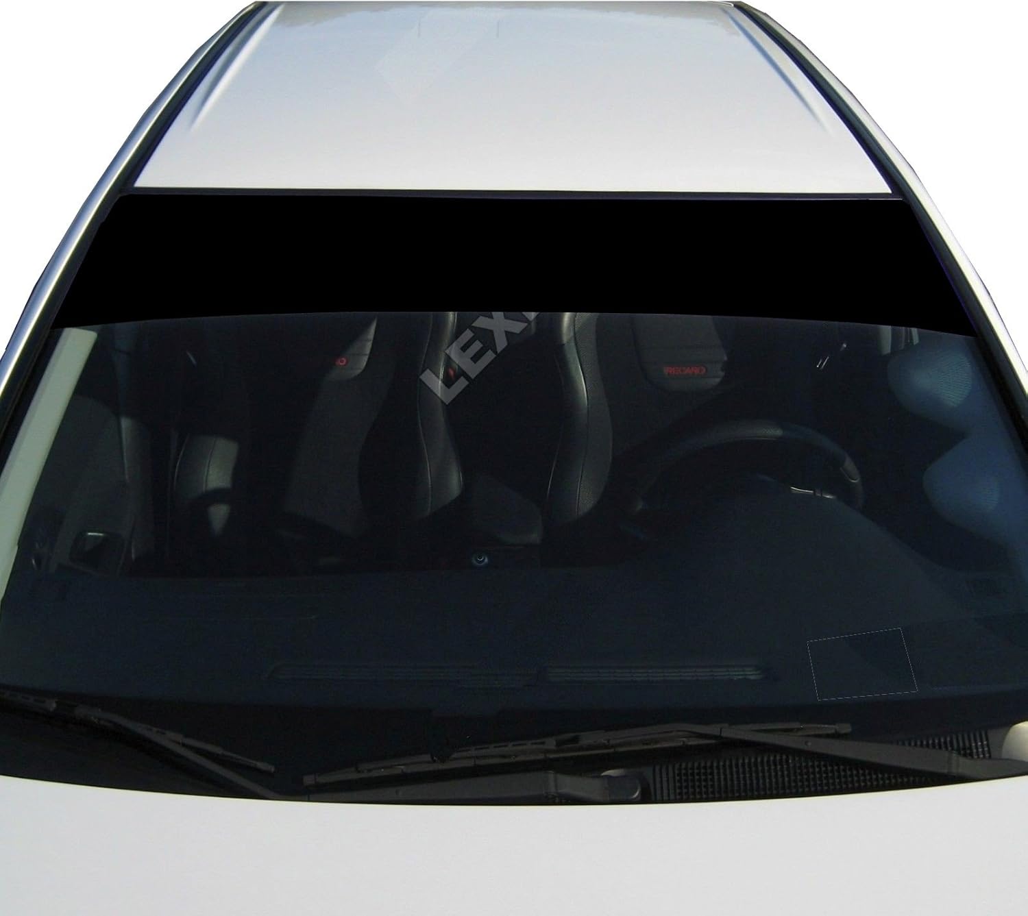 Universal Car Reflective Windshield Banner Vinyl Decal Sun Strip Visor