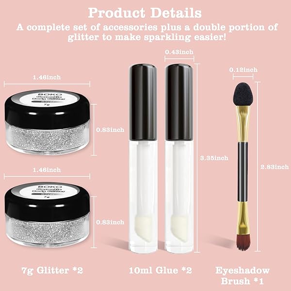 BOKO SPARKLE GLITTER POWDER 14G – COSMETIC IRIDESCENT GOLD GREEN FOR EYESHADOW, LIP, FACE PAINT, NAIL ART – CARNAVAL BODY MAKEUP, CHRISTMAS, CONCERT, PARTY, RAVE ACCESSORIES – AURORA