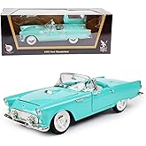 LUCKY DIE CAST 1955 Ford Thunderbird 1:18 Diecast - T-Bird Personal Luxury Car | Removable Hardtop, Opening Doors, Steering Linkage | Premium Gift Box 14+,Green