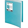 Dunwell Binder with Plastic Sleeves 12-Pocket (Aqua) - Presentation Book, 8.5 x 11 Portfolio Folder with Clear Sheet Protectors, Displays 24-Page Documents, Certificates, Important Papers